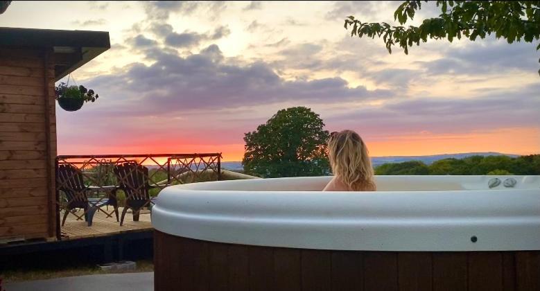 Cherry Tree Glamping Lodge ويلينغتون المظهر الخارجي الصورة